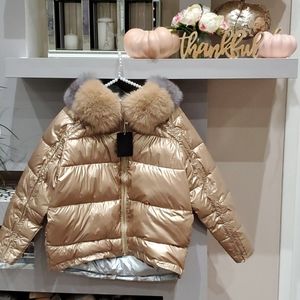 Beautiful, Woman, Natural Fox Fur Parka